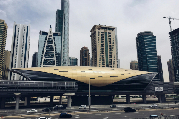 View of Cityscape Against Cloudy Sky in Dubai