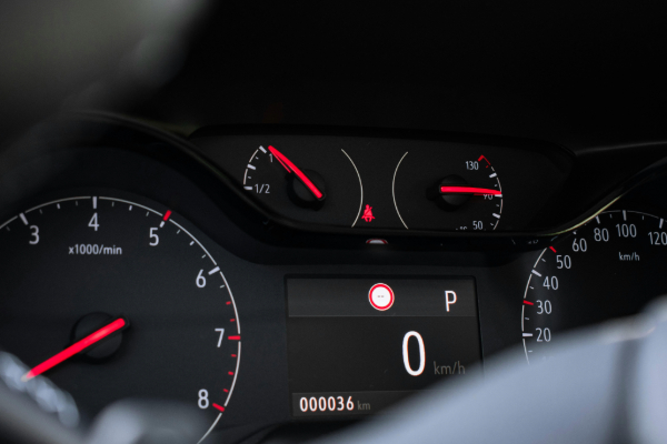 Meters on Car Dashboard
