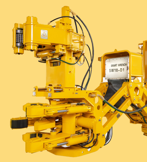 Front view of Smart Wrench for oil rigs
