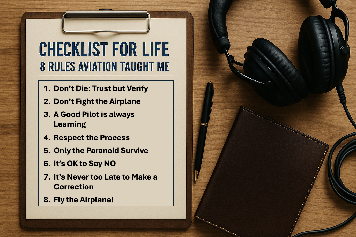 Checklist for Life: 8 Rules Aviation Taught Me