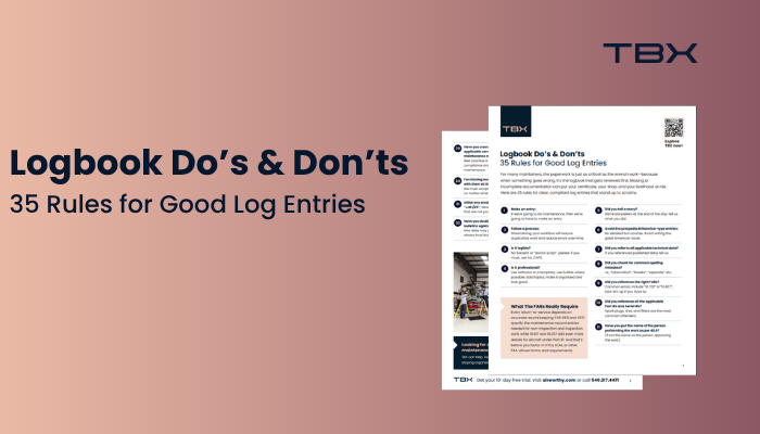 Tip Sheet: Logbook Do's Don'ts