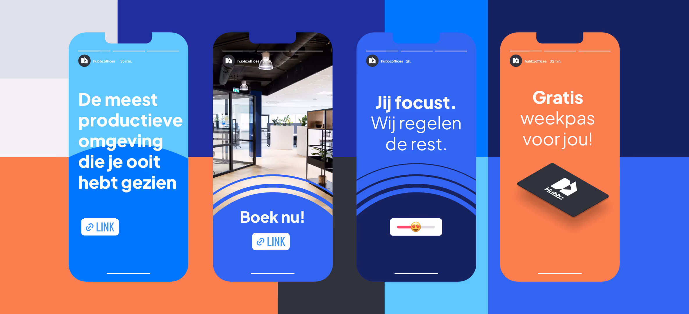 Hubbz instagram story's design