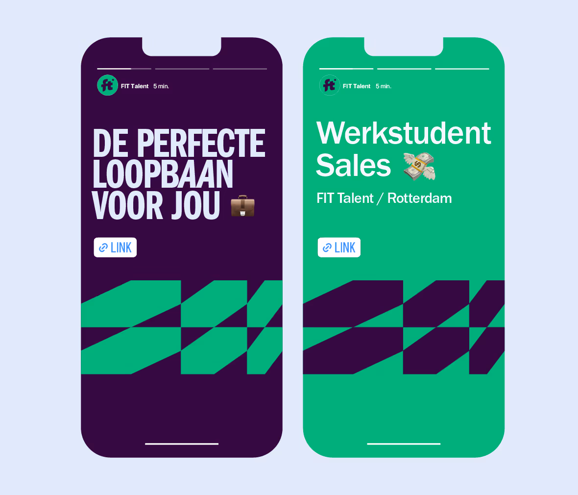 Fit Talent identity instagram story design
