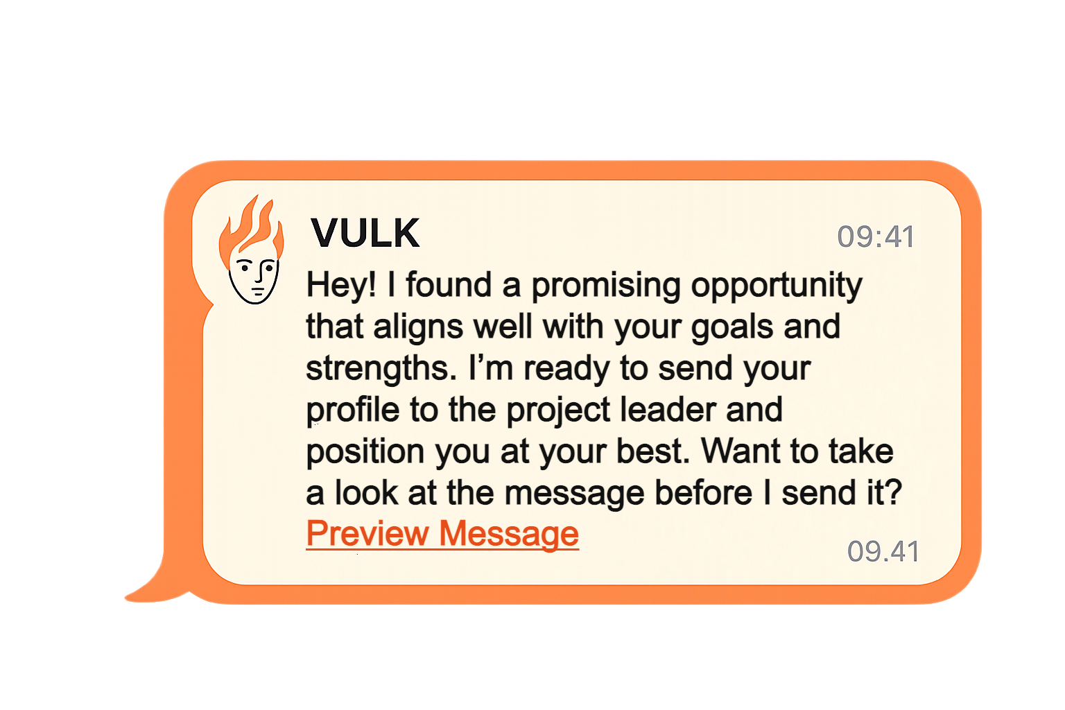 preview vulk message