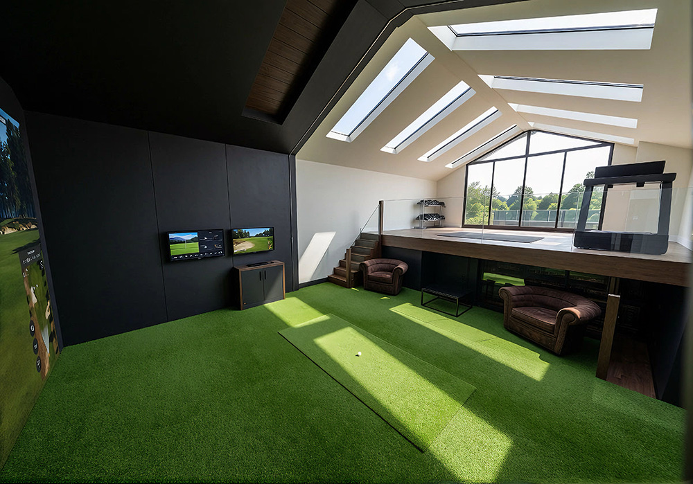 A beautiful indoor GolfSpace