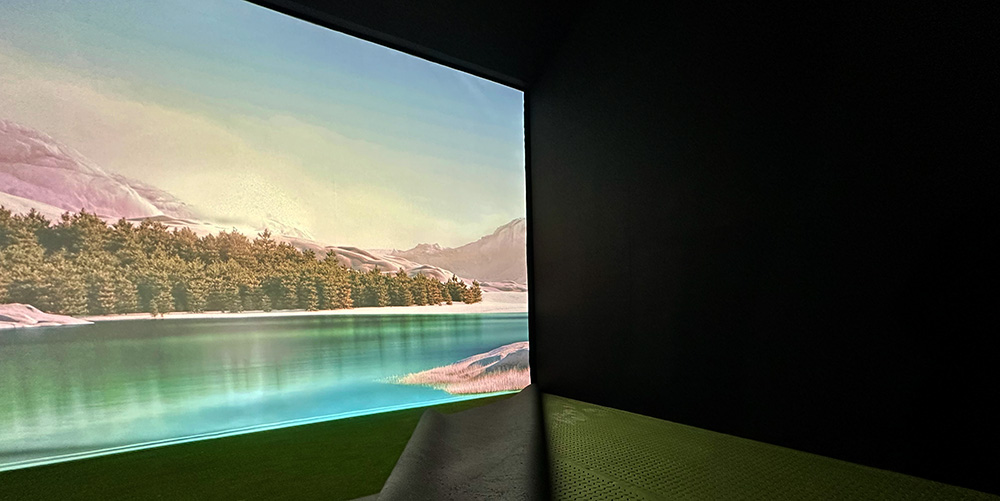 A beautiful GolfSpace being installed