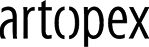Artopex brand logo text in stylized black lowercase letters.