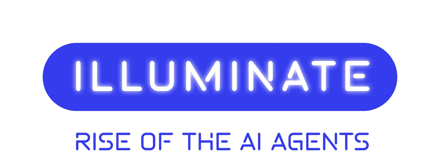 Illustration saying "Illuminate - Rise of the AI Agents" graphically