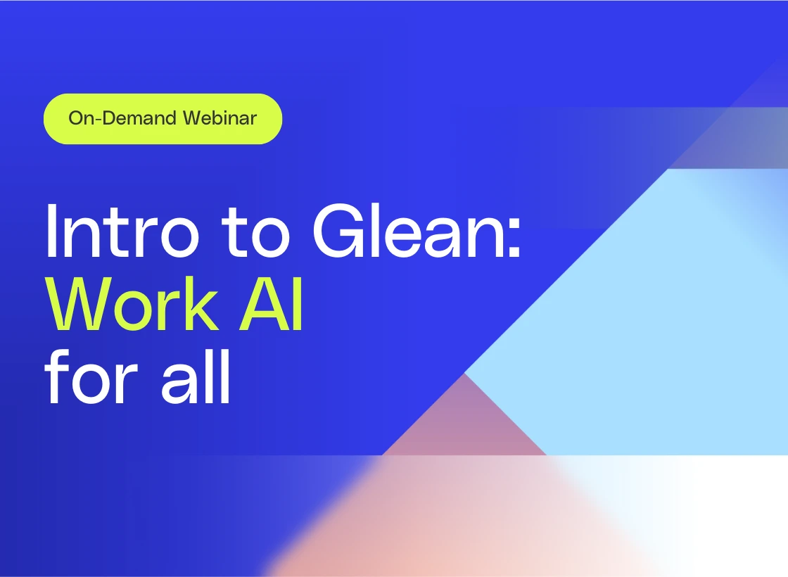 Intro to Glean Webinar Thumbnail
