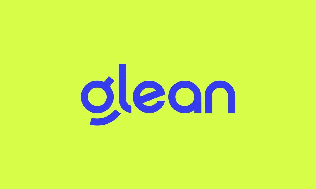 Glean logo on green background