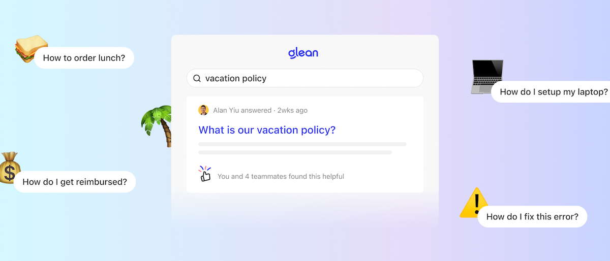 Answers to save time on simple repeat questions