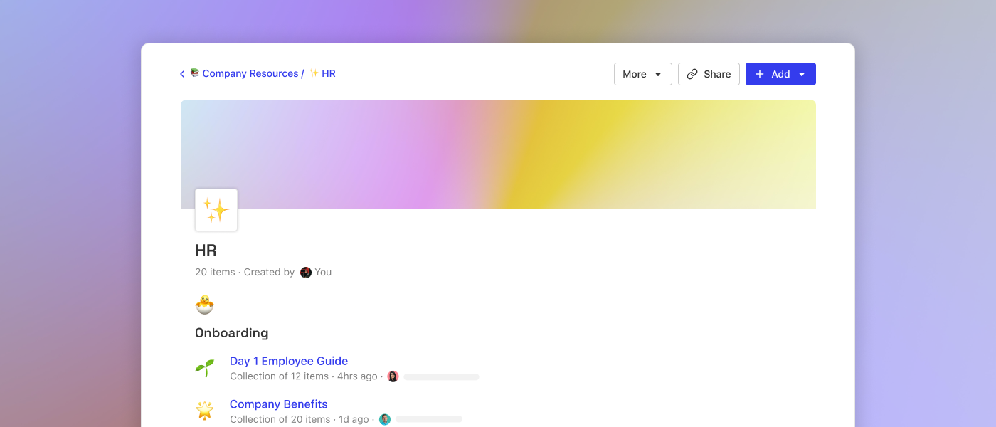 Making it even easier to bring the right information together using Collections