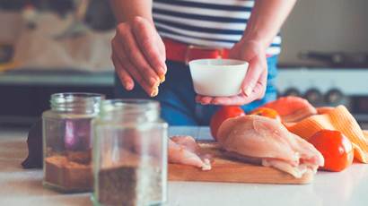 Woman making chicken dish-1.jpg