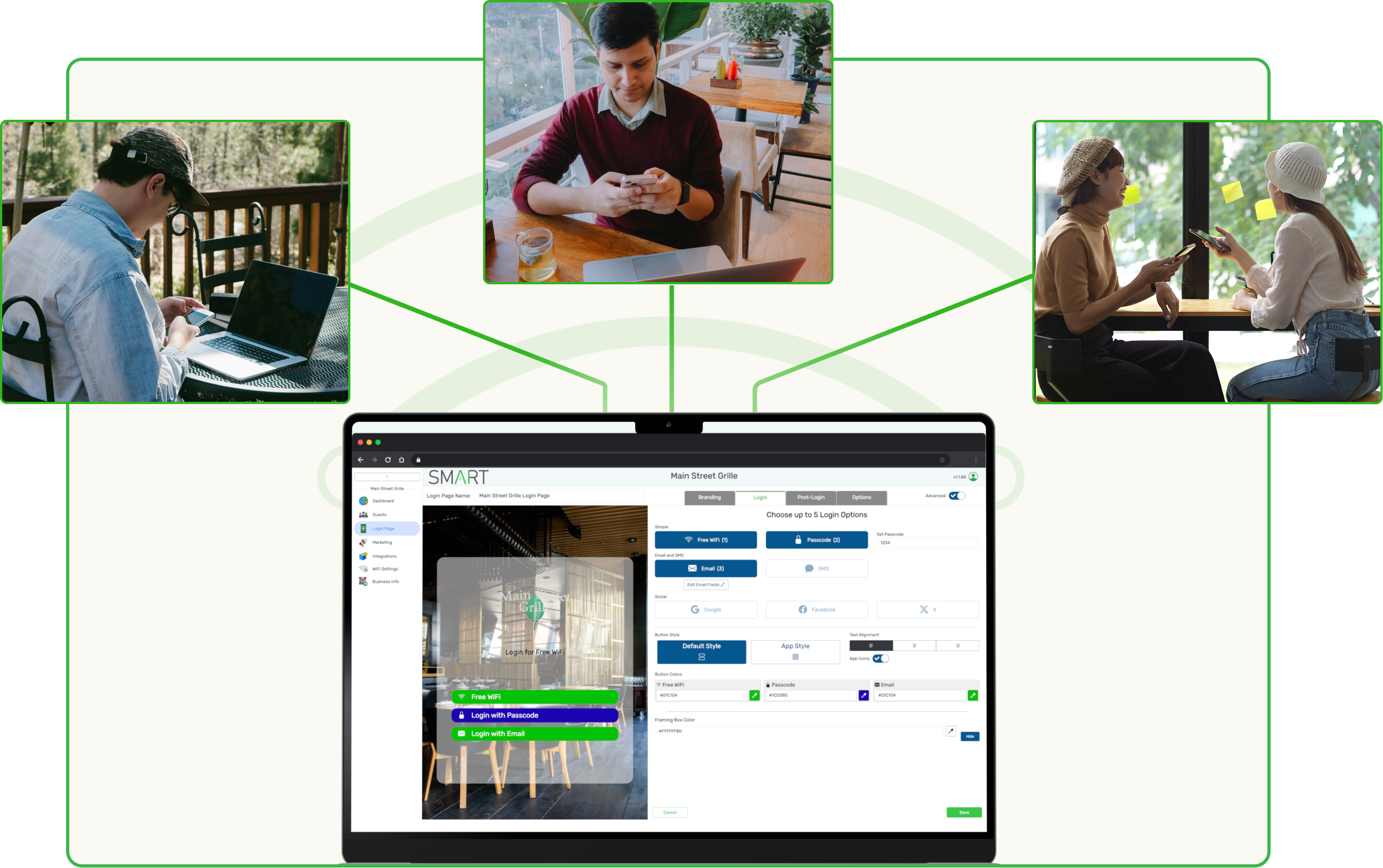 Guest WiFi Login Page Builder for Fully Branded Splash Pages