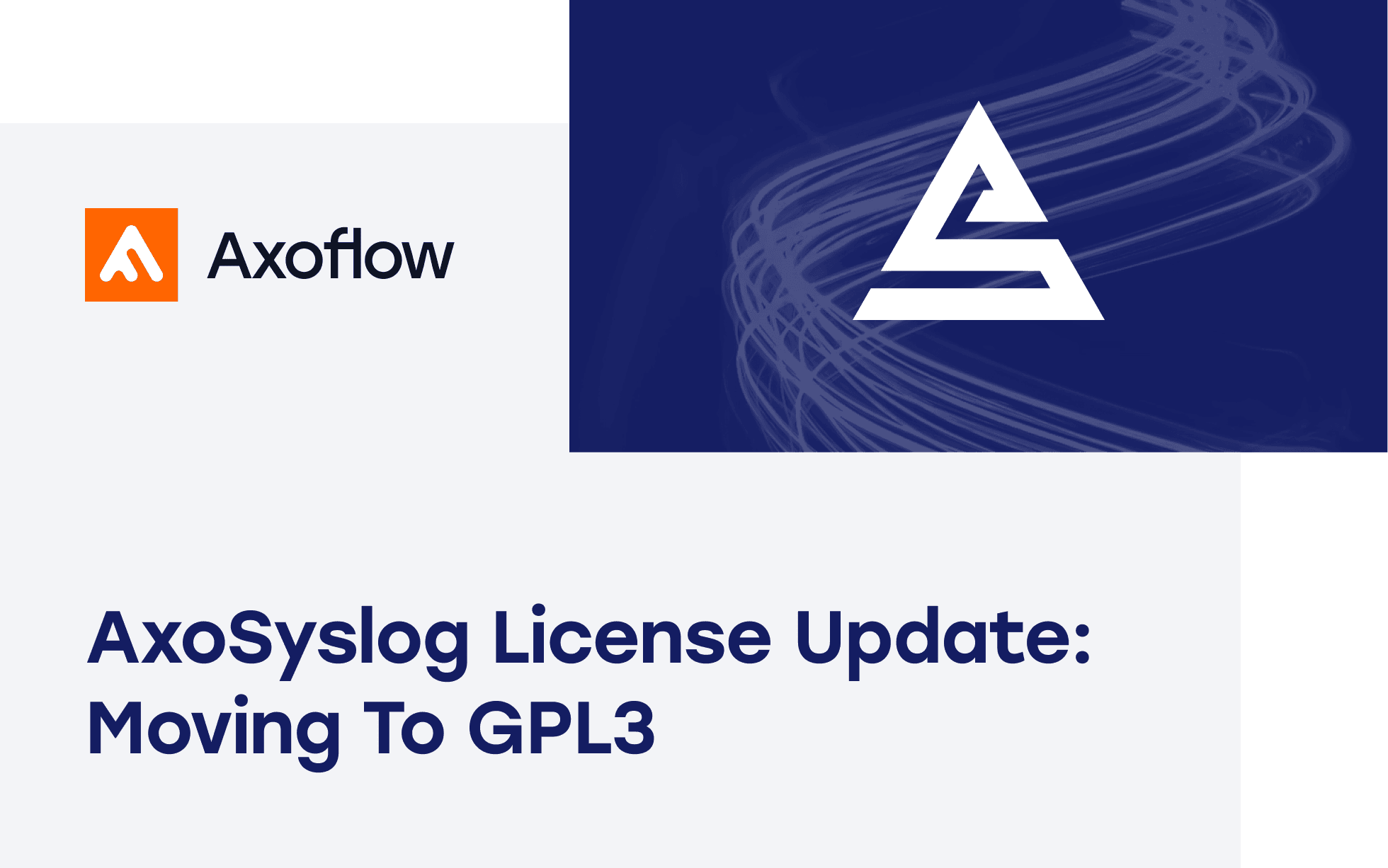 AxoSyslog, our syslog-ng™ fork, simplifies its licensing by adopting a single, clear open source license: GNU General Public License version 3 or later (GPL-3.0-or-later)
