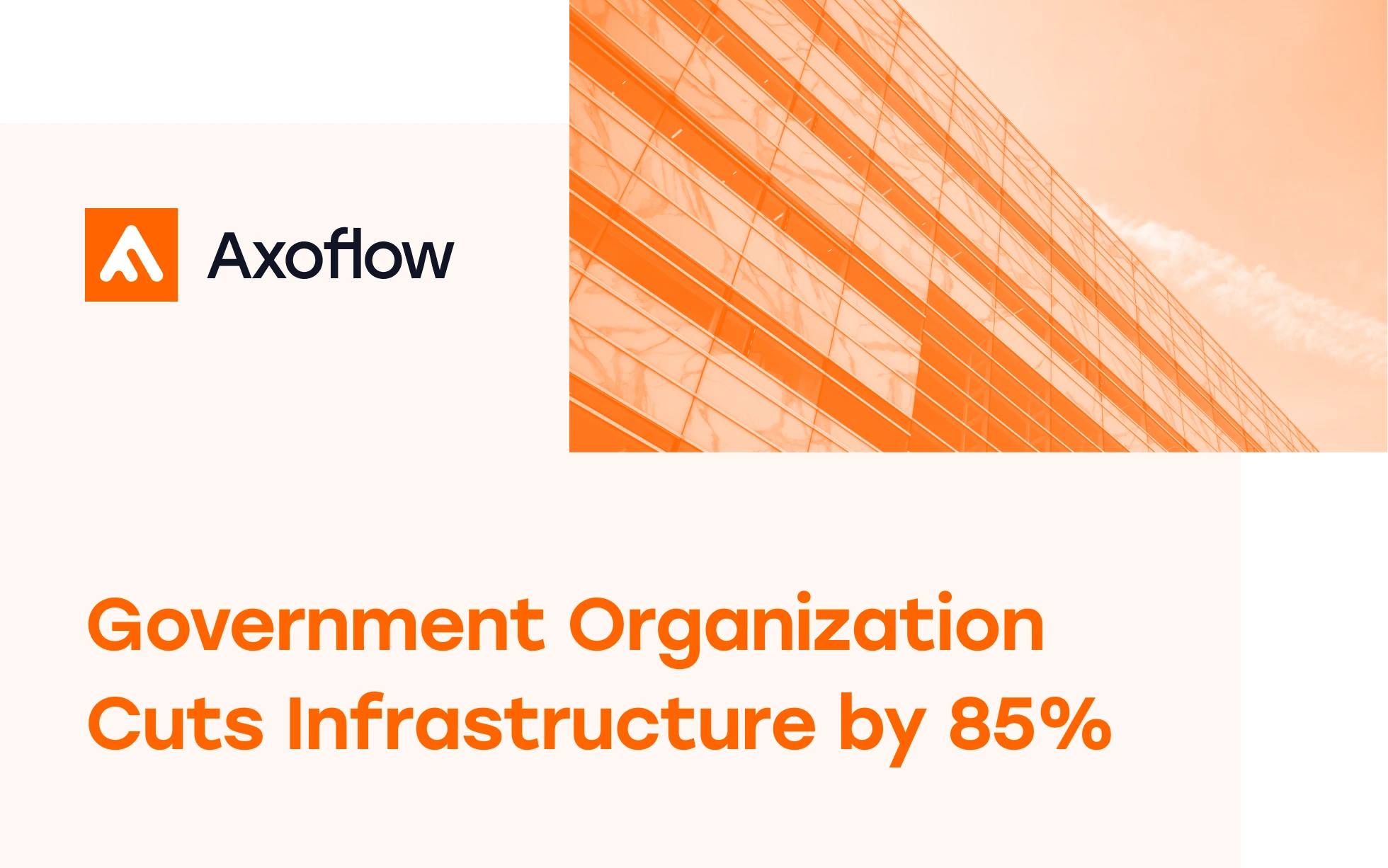 A government organization reduced infrastructure by 85% and cut log volume by 40% using Axoflow’s security data pipeline management platform during its Google SecOps migration.