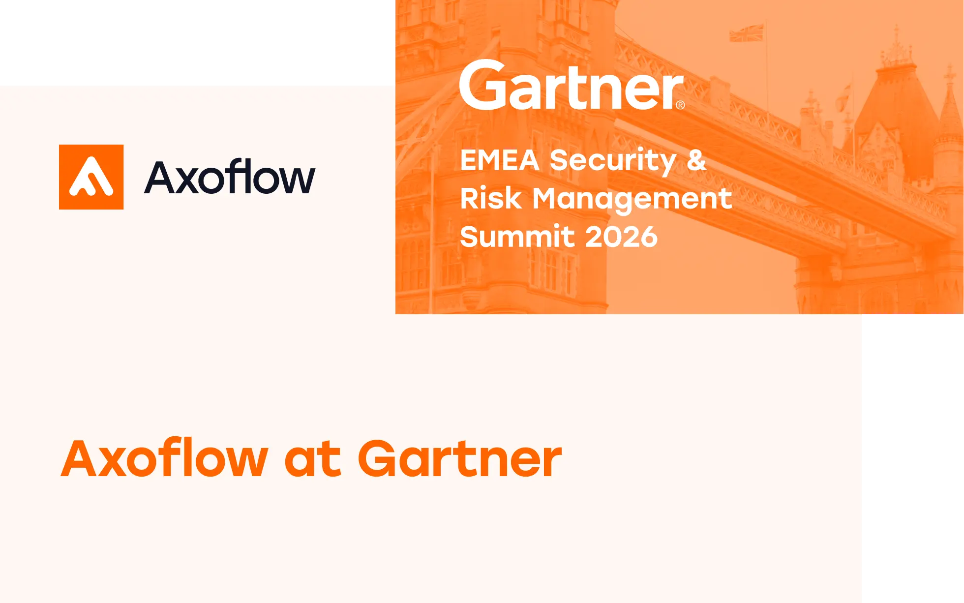 Axoflow at Gartner Security & Risk Management Summit, London