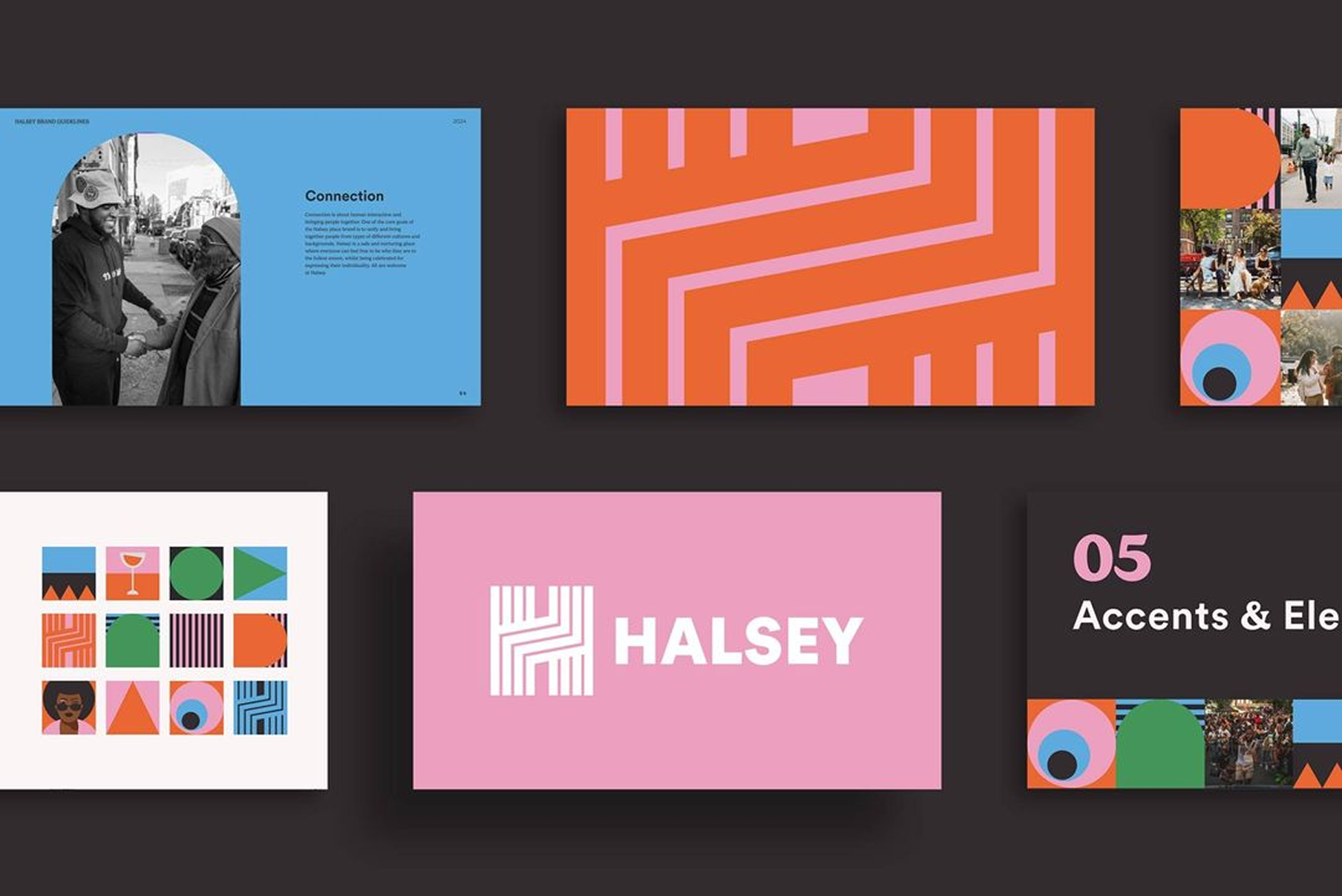 Halsey visual identity system