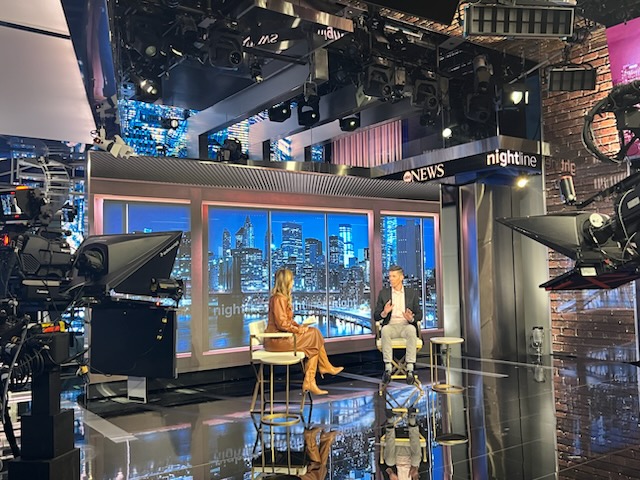 Cory Allen during an interview on online platform Queerty TV discussing his book "Breaking Free".