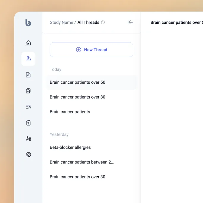 Briya healthcare data platform desktop view showing secure medical data exchange - designed by Flexxi