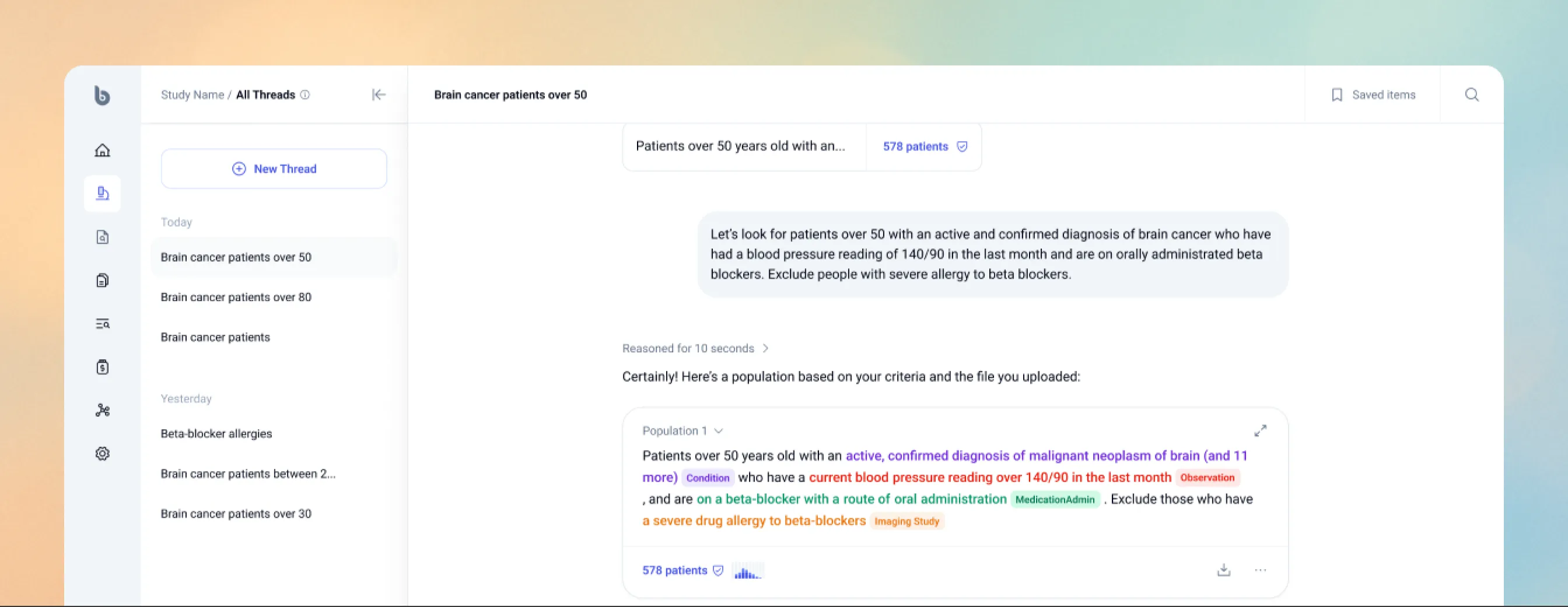 Briya healthcare data platform desktop view showing secure medical data exchange - designed by Flexxi