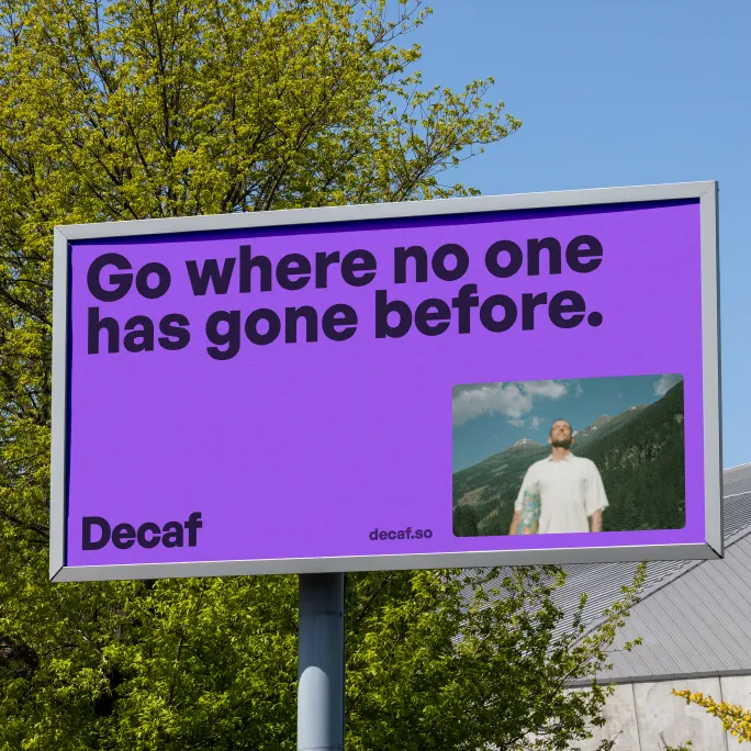 Decaf crypto wallet desktop interface for seamless digital currency transactions - designed by Flexxi