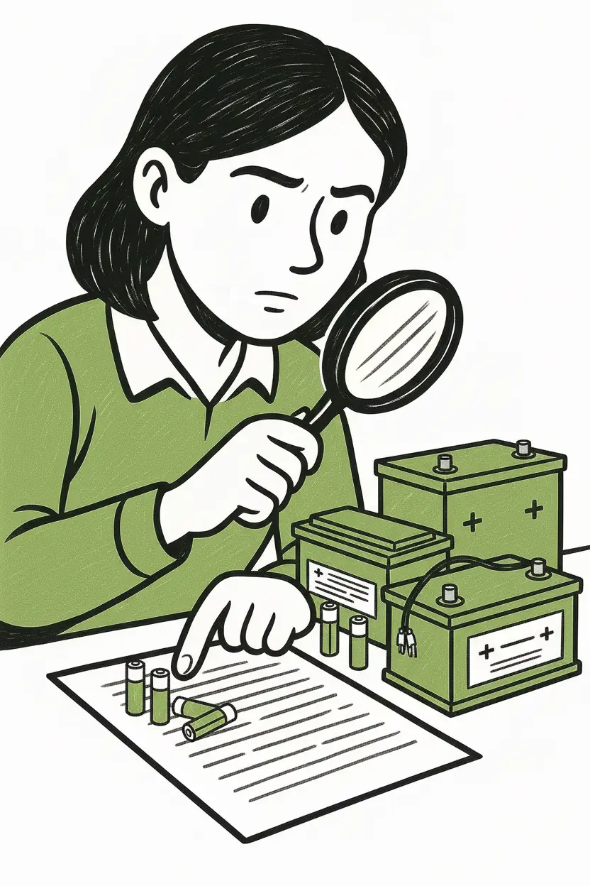 Hvordan graduerer du batterier?