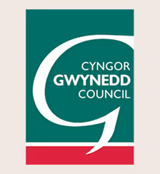 Logo of Gwynedd Council with a stylized letter G and bilingual text.