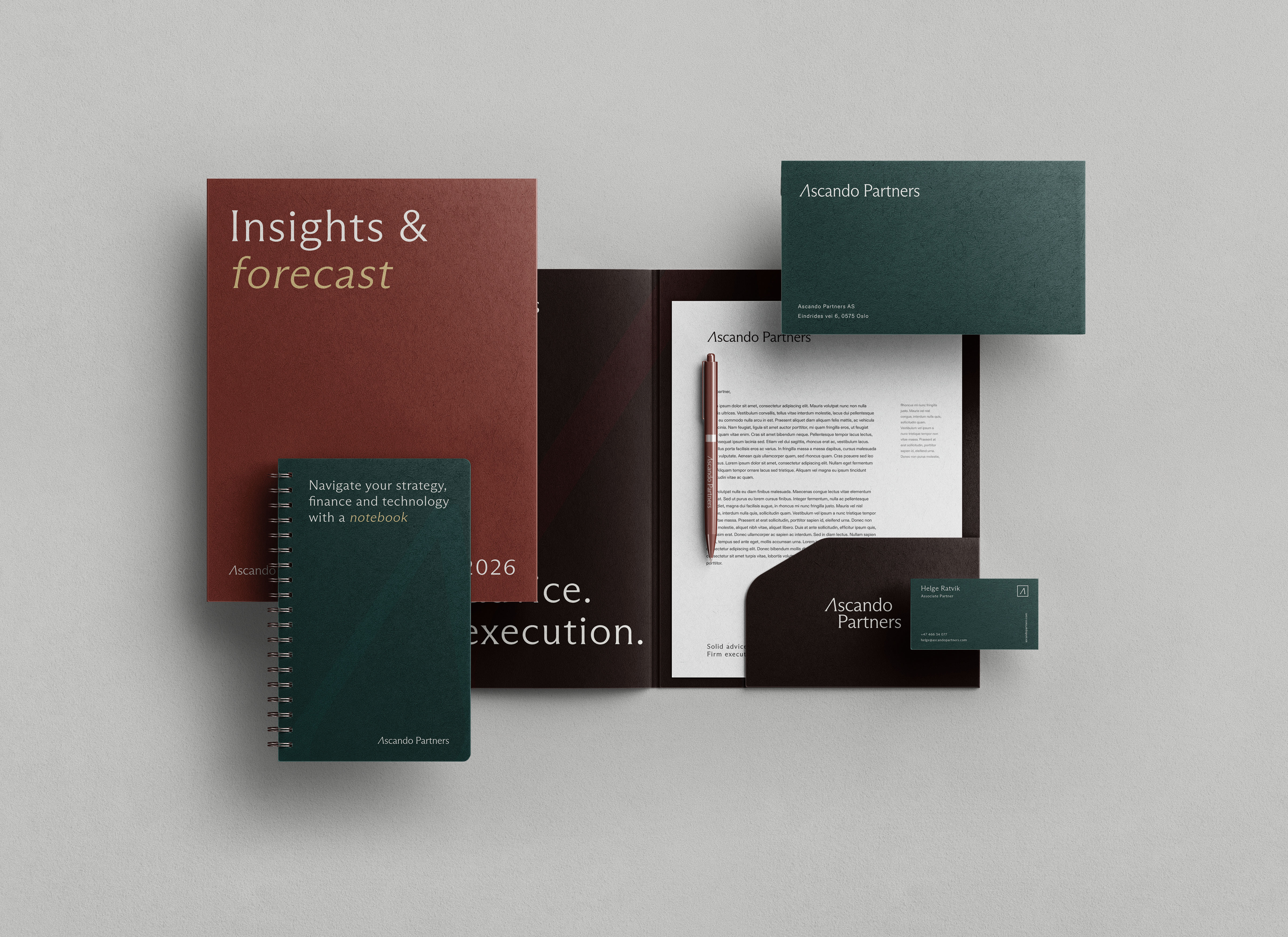 Stasjonært materiell for Ascando Partners