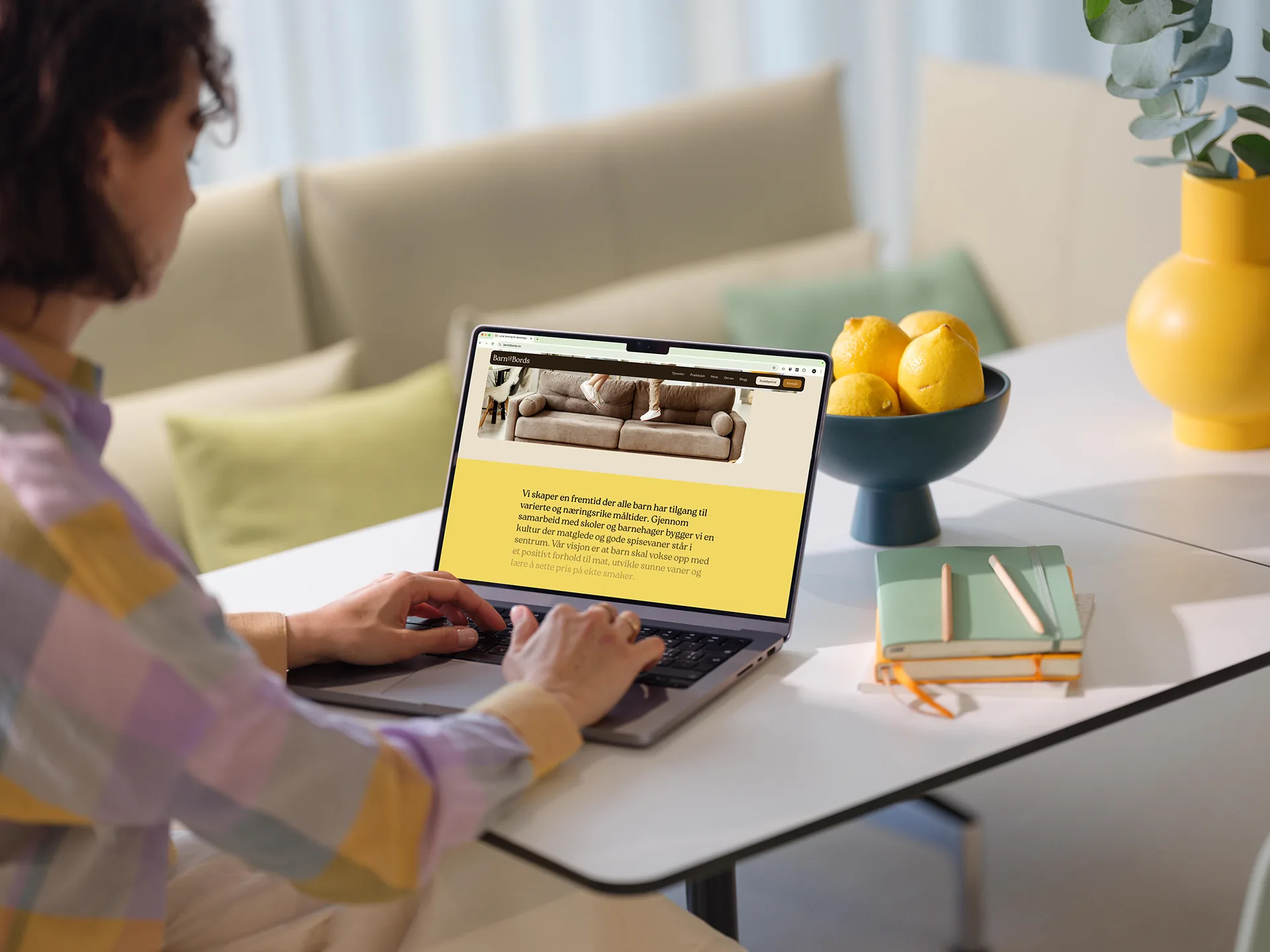 Barn til Bords catering: ny merkevareidentitet og digital bestillingsplattform, laget av Simmer
