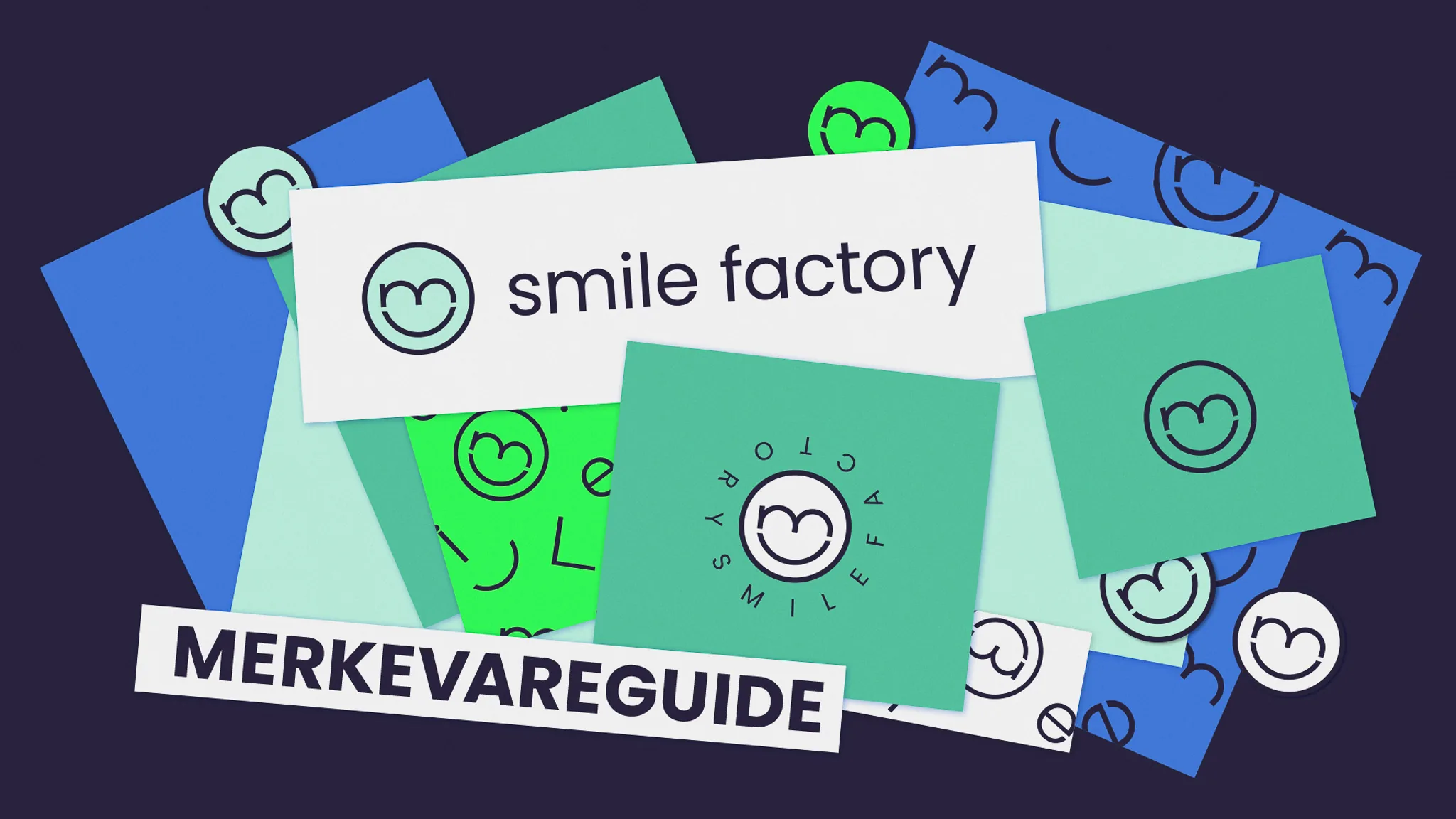 Smile Factory dental clinic: clean brand identity, by Simmer