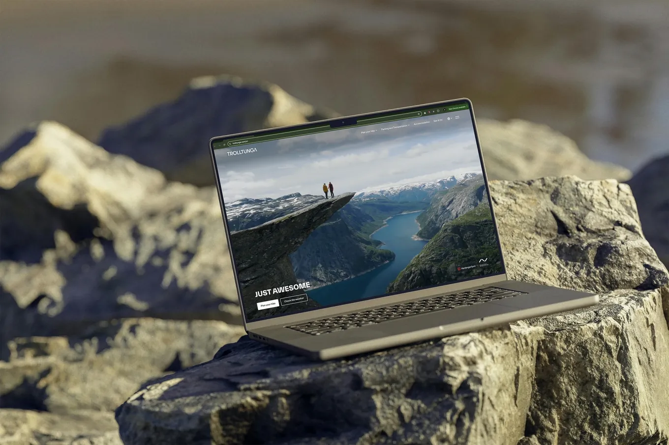 Trolltunga: visuell identitet og ny nettside for turdestinasjonen, laget av Simmer