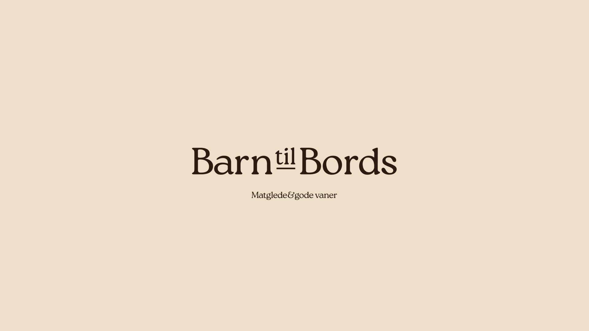 Barn til Bords logo with the tagline Matglede og gode vaner