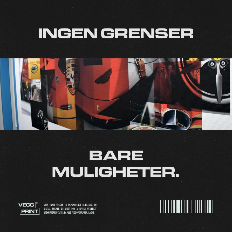 Veggprint ad: Ingen grenser, bare muligheter