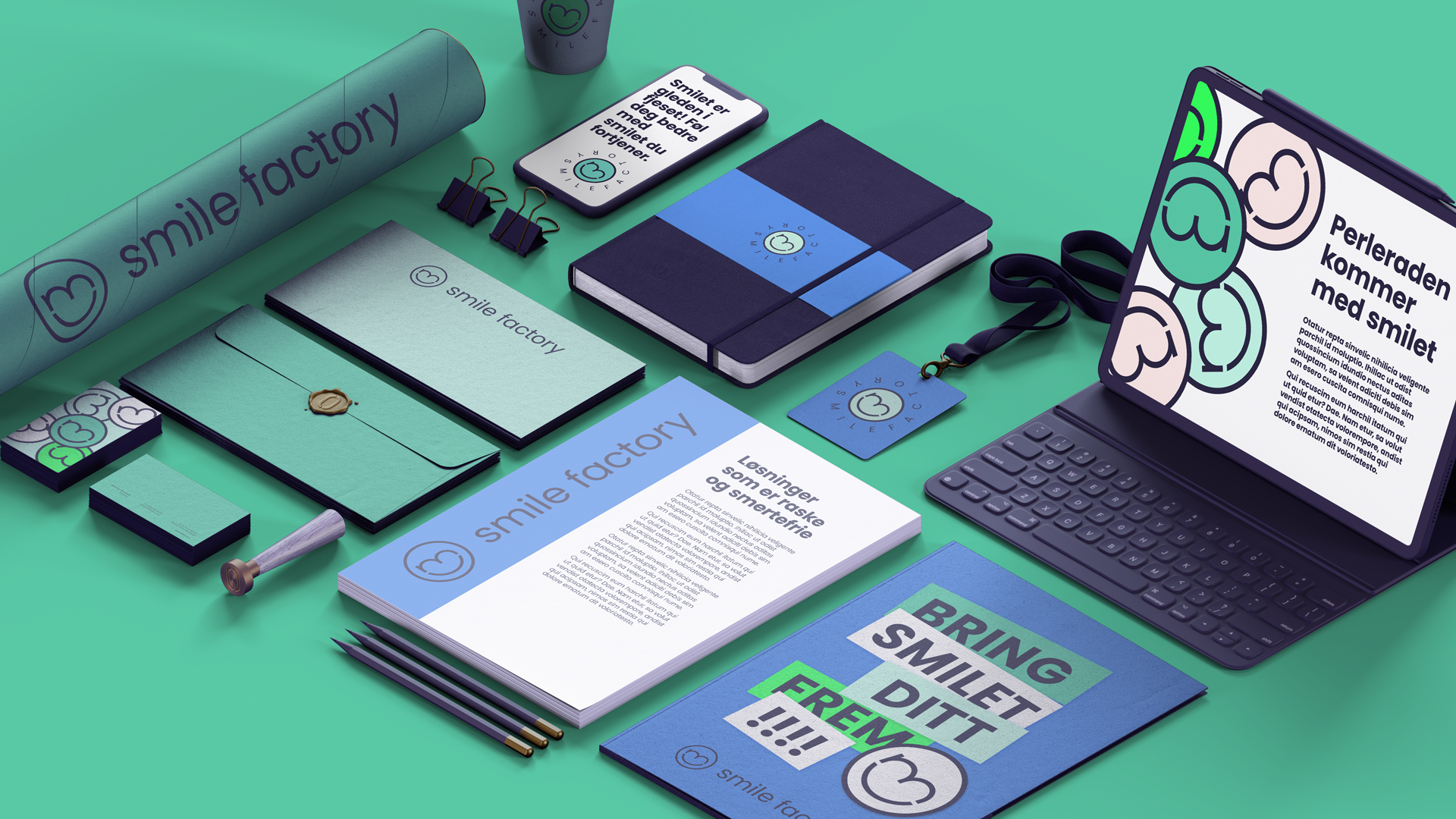 Smile Factory branded material