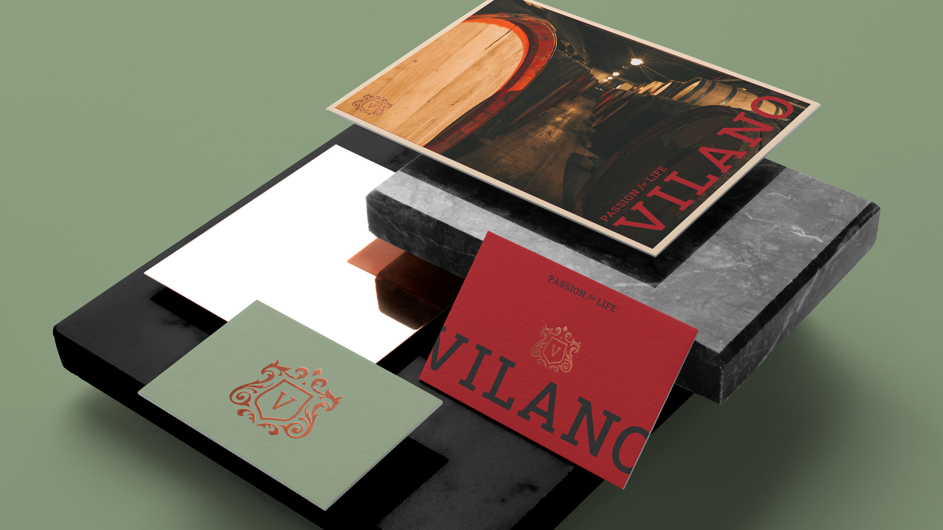 Vilano printed material and branded items