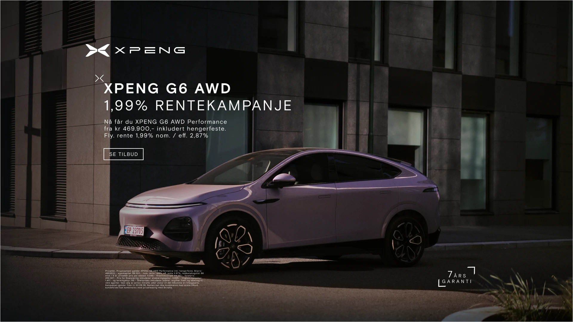 Banner for the XPENG G6 AWD