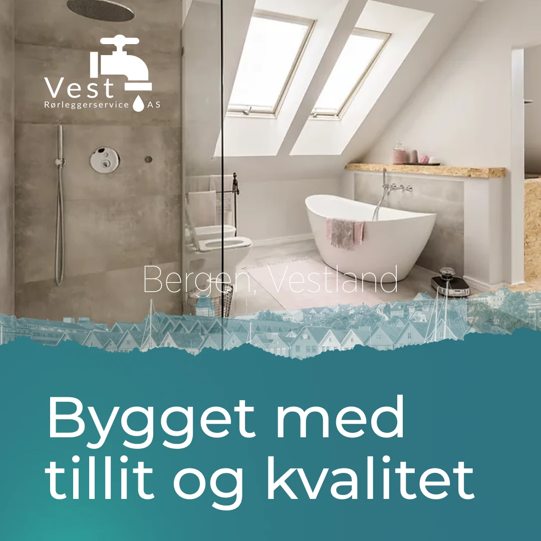 Kvadratisk annonse for Vest Rørleggerservice