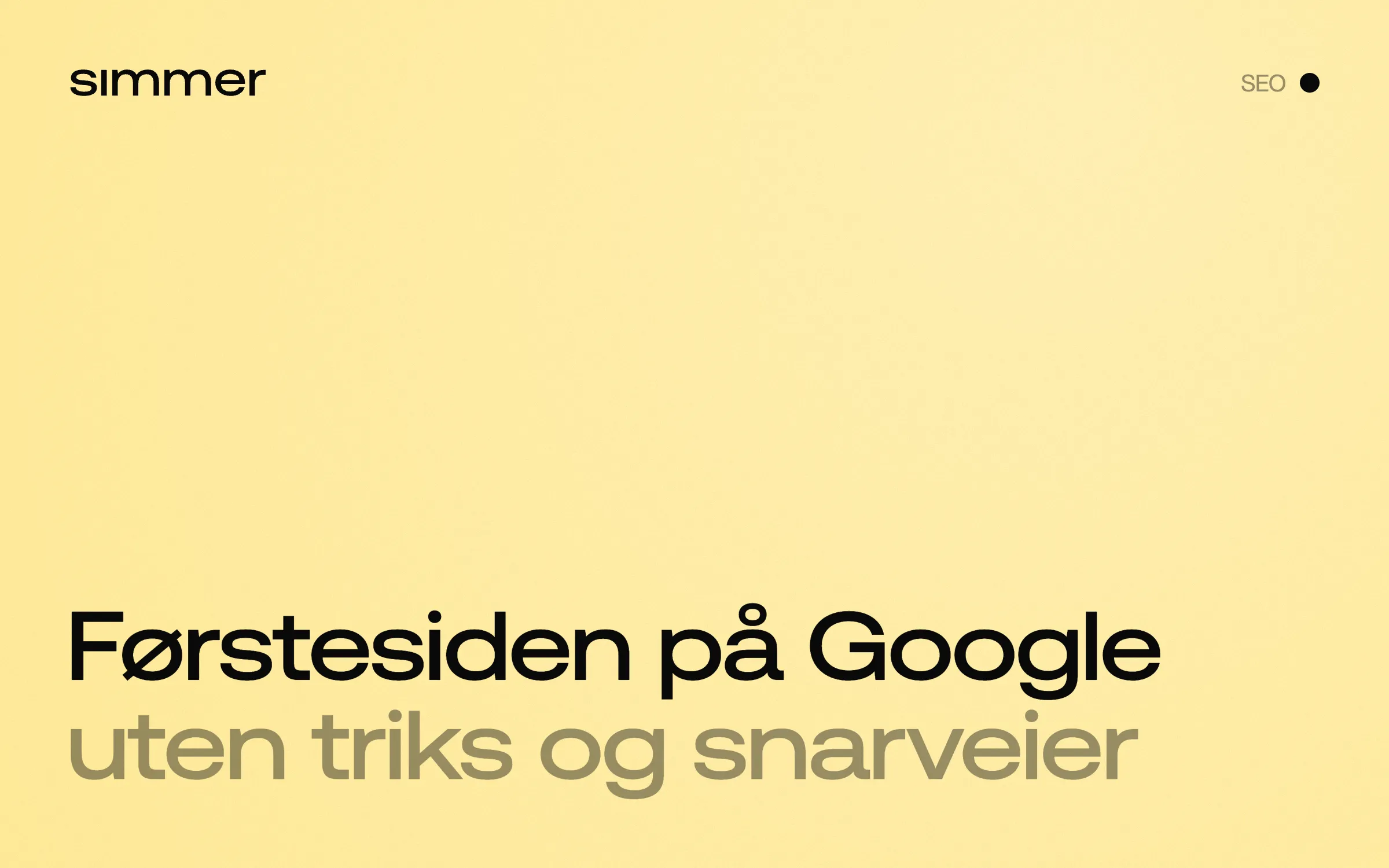 Blog image - Simmer - design agency in Bergen
