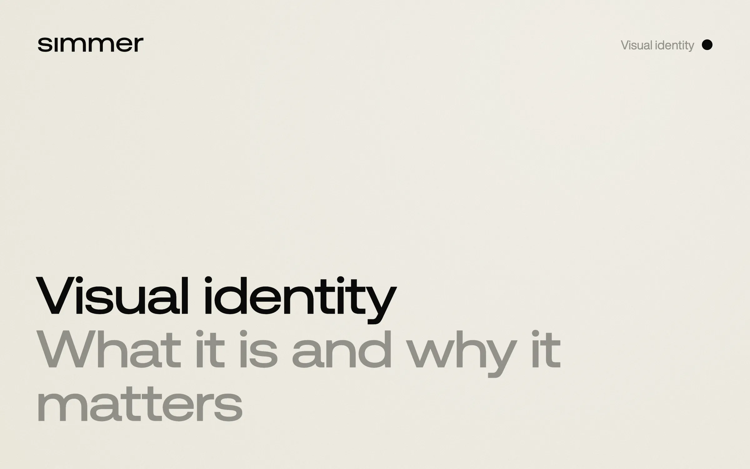 Visual identity: what it is and why it matters
