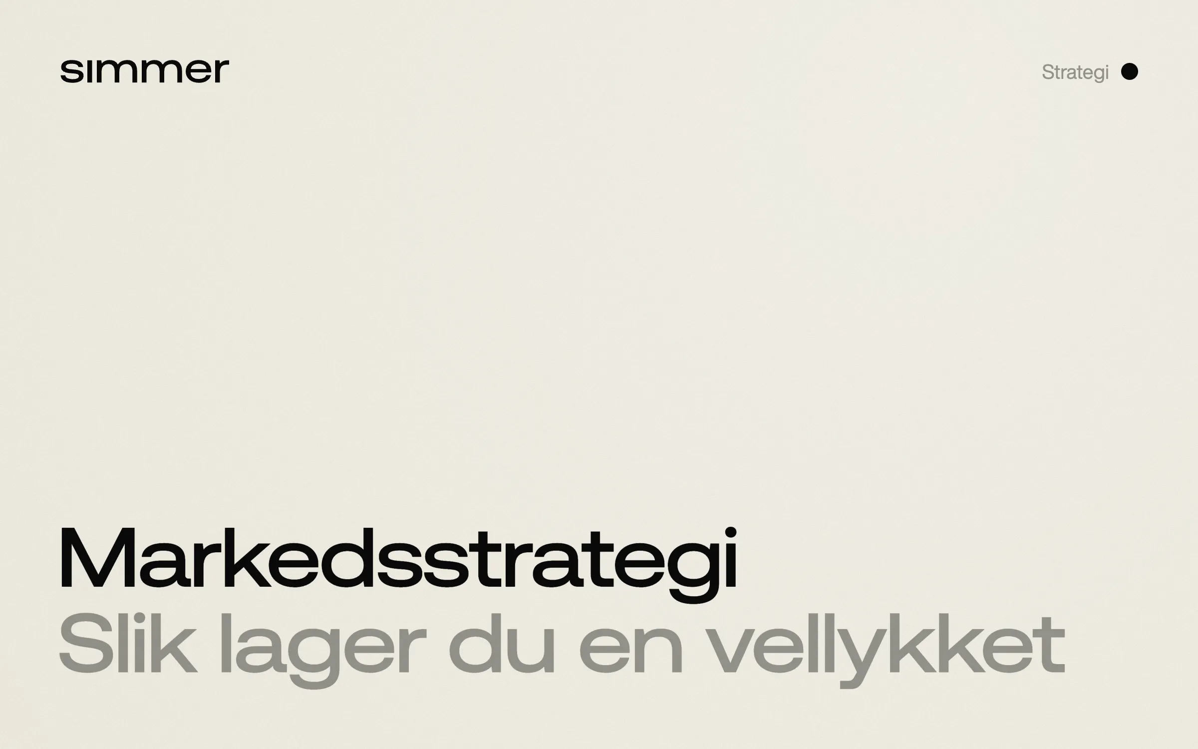 Blog image - Simmer -  design agency in Bergen