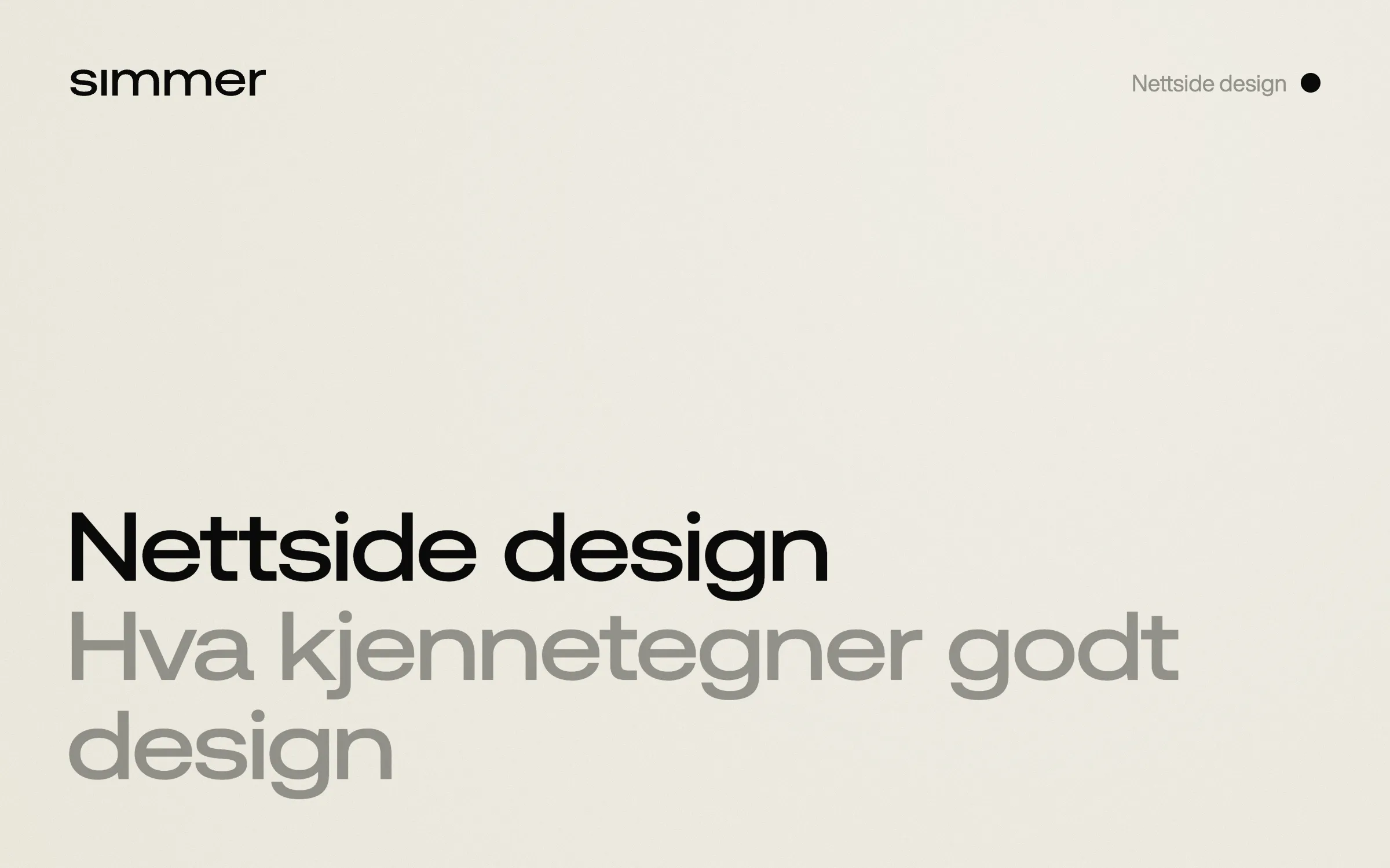 Blog image - Simmer -  design agency in Bergen