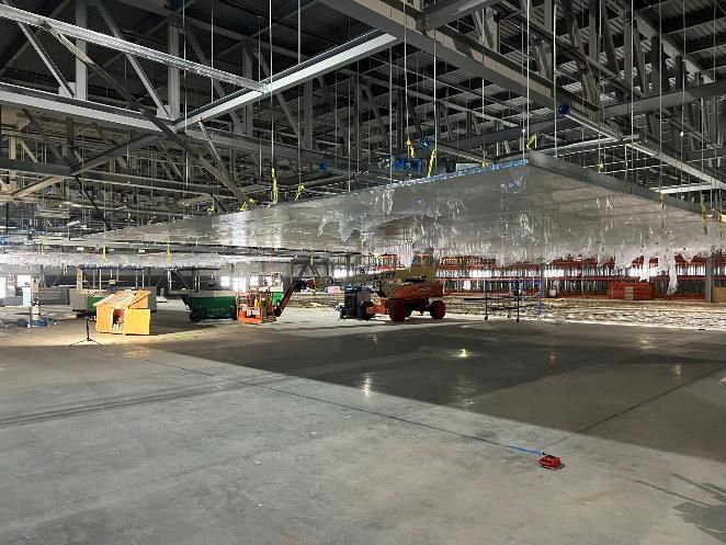Large-scale controlled environment under construction