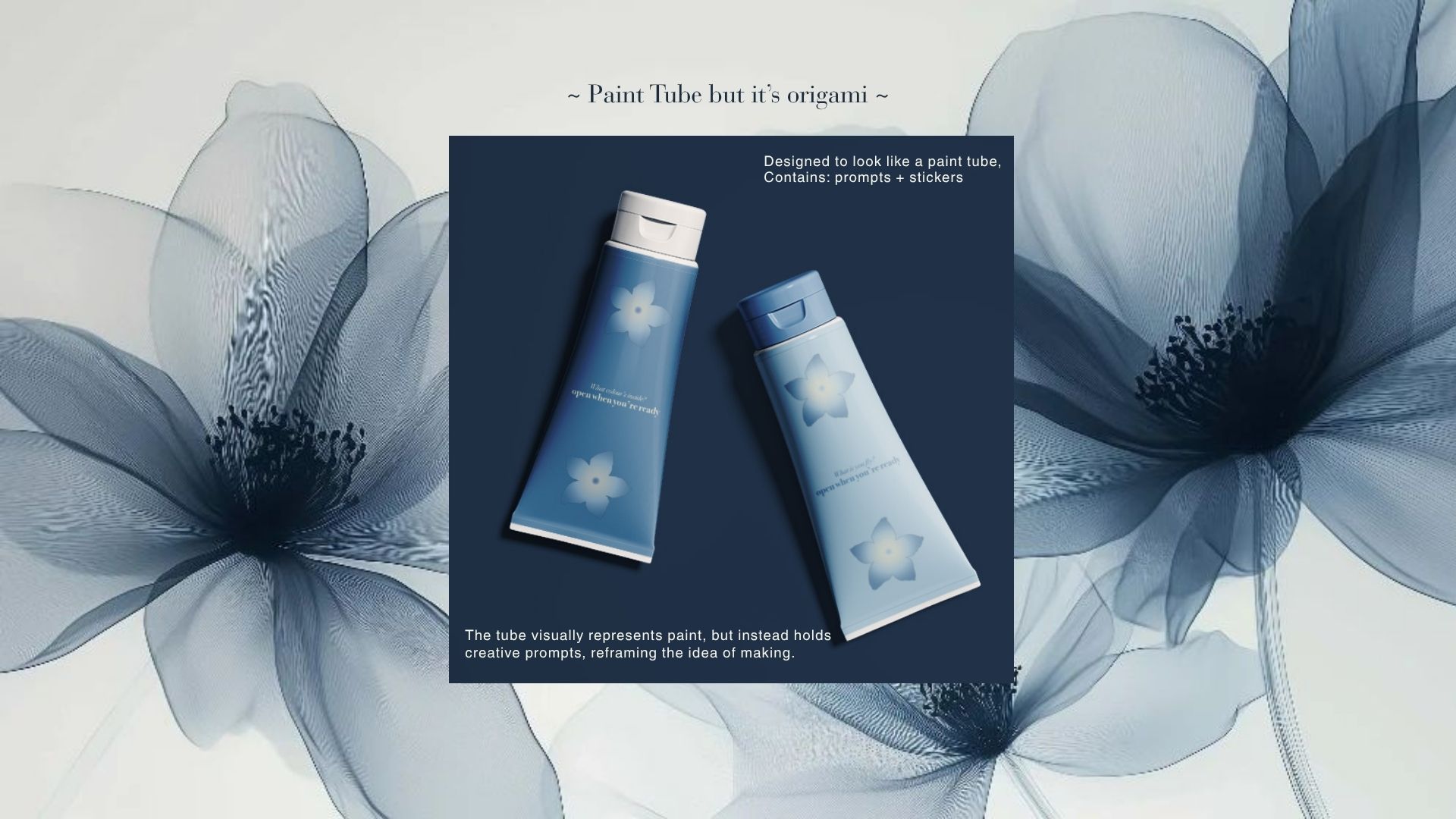 Paint Tube but it’s origami 