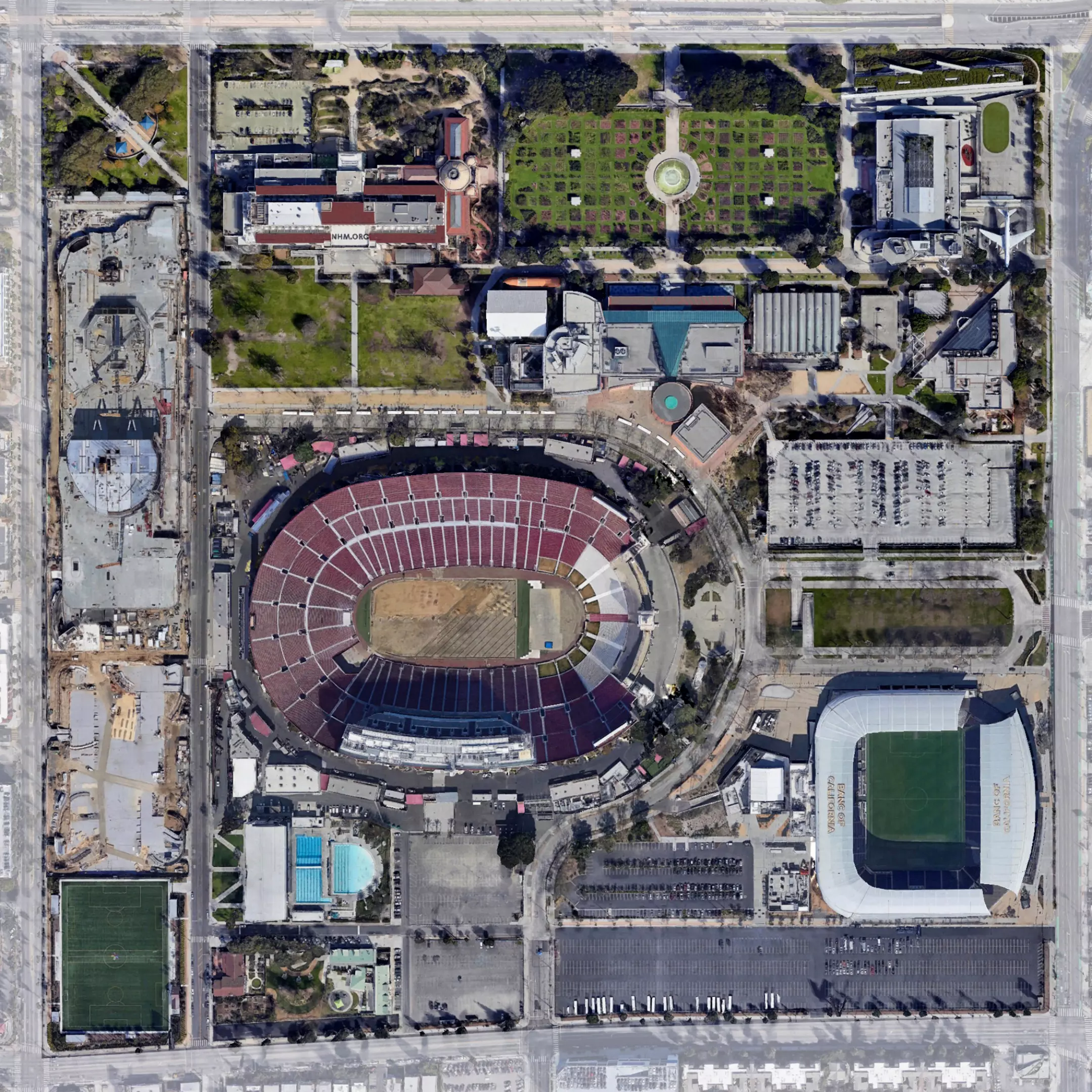 Artist's rendering of the vertical space shuttle Endeavour exhibit at the California Science Center in Los Angeles.