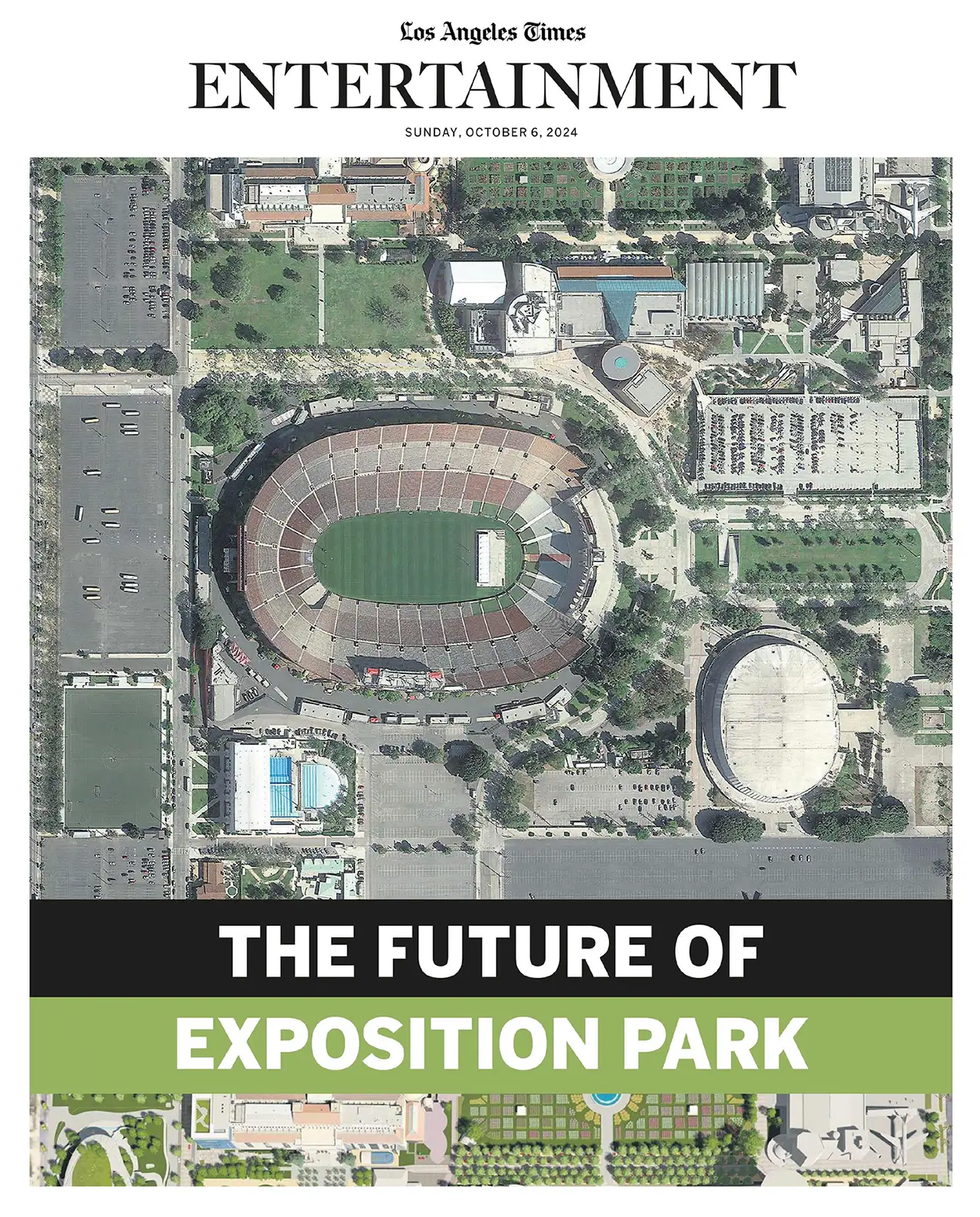 Los Angeles Times cover - "The Future of Exposition Park"