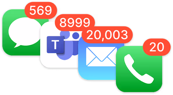 Tons of notifications