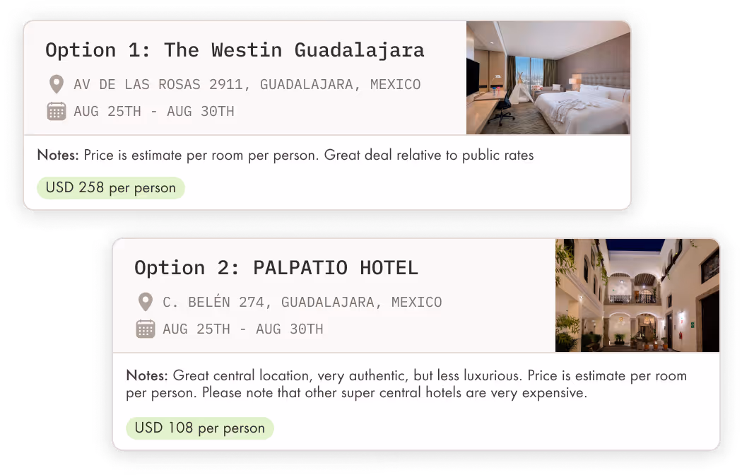 Compare and select hotels from Pilot