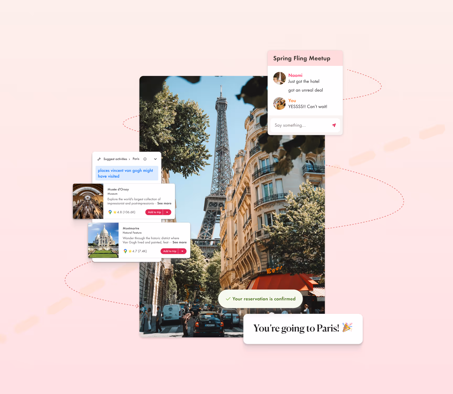 AI Booking and organization features on Pilot