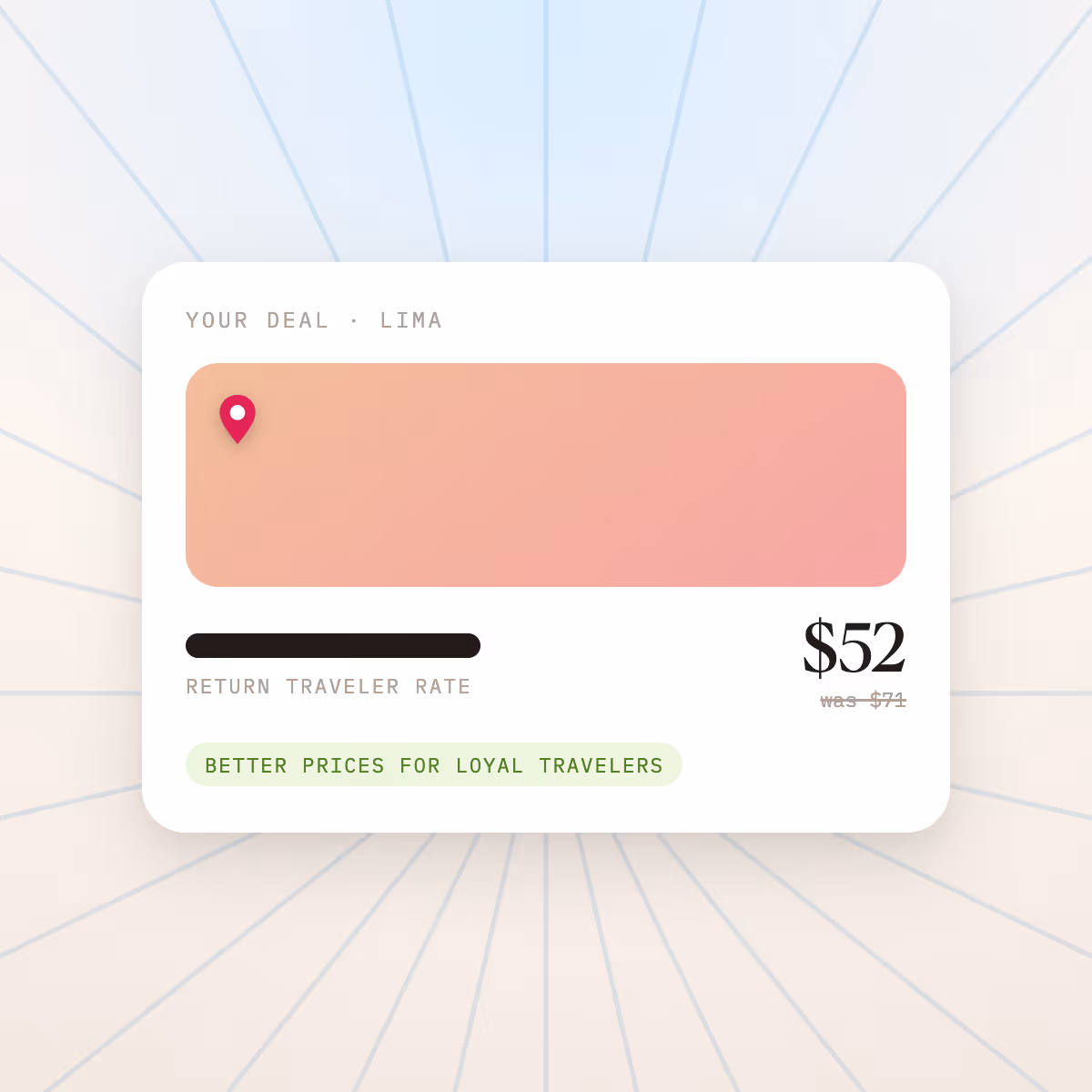 Better prices from repeat travelers
